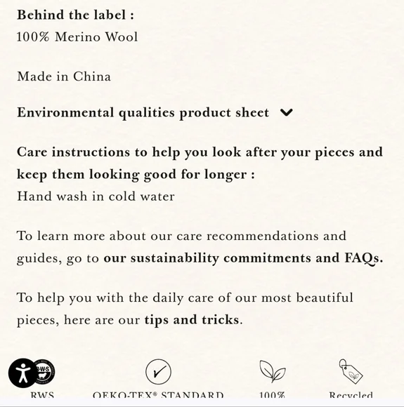 SÉZANE Betty Coral Red Merino Wool Knit Cardigan Jacket Size Medium New - Picture 6 of 11